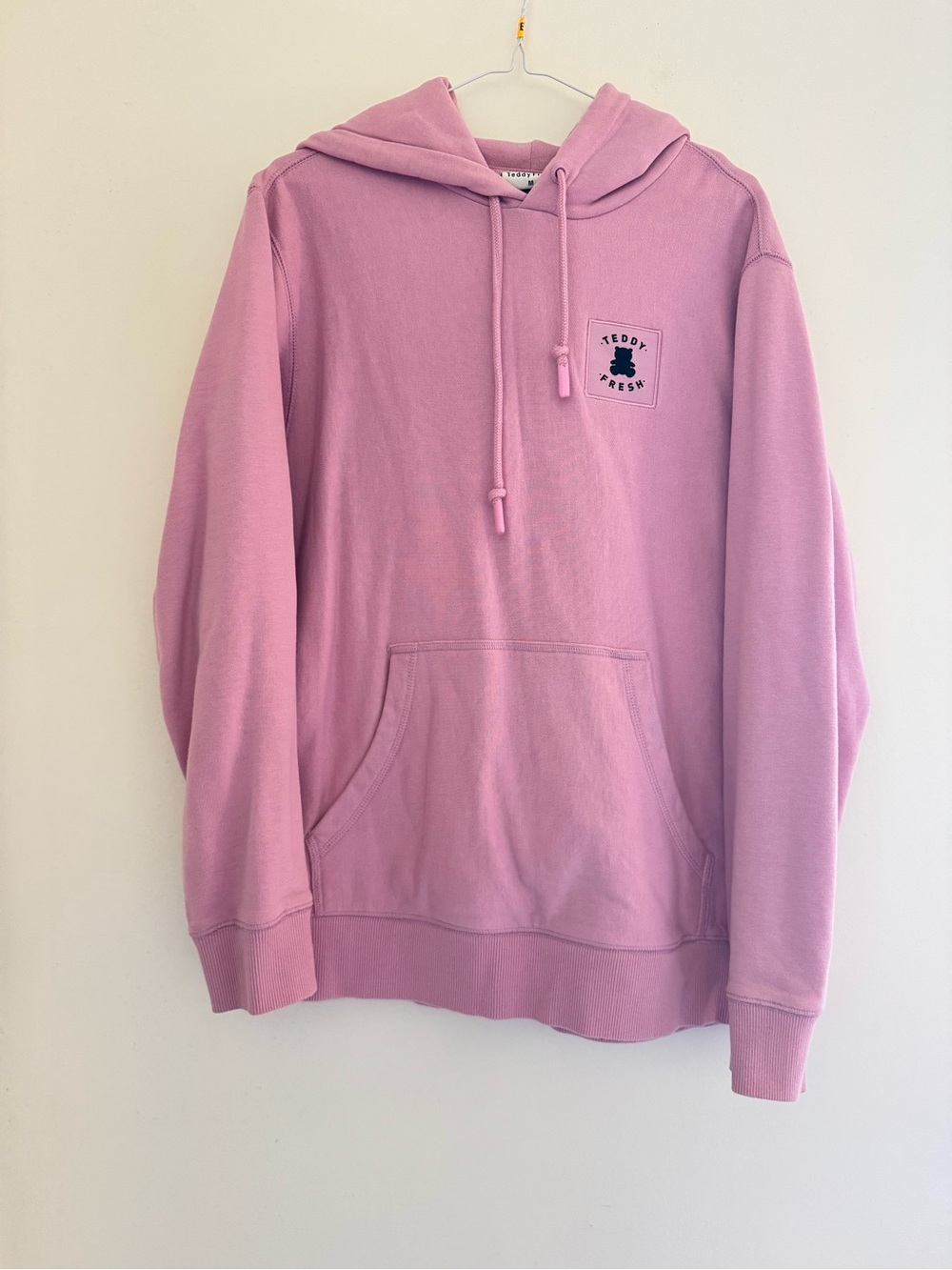 Teddy Fresh Lavender-Pink Hoodie with Drawstrings